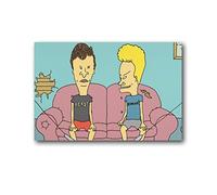 MINGCAI Beavis And Butthead Cartoon Movie Series Canvas Poster Wall Art Picture Prints Hanging Photo Decor Home Posters Artworks 08x12inch(20x30cm)