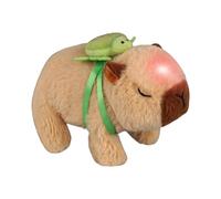 Mingchengheng Electric Capybara Doll Toy,Soft And Realistic Capybara Plush Toy Pillow - Can Talk, Walking, Bark, Glow, For Girls Boy Home Travel