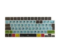 MiNGFi Silicone Davinci Resolve Shortcuts Keyboard Cover for MacBook Pro/Max 14&16" M1-M4(A3112 A3401 A3185 A2485 A2780 A2991 A3403 A3186) Air 13,6&15,3" M2-M4(A3240 A2941 A3114 A3241) EU/ISO Layout