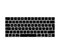 MiNGFi Silicone English QWERTY Keyboard Cover for Apple Magic Keyboard A1644 (2015-2016) EU/ISO Layout - Black