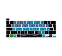 MiNGFi Silicone Serato DJ shortcuts Keyboard Cover for MacBook Pro 13" M1/M2 A2338 (2020-2023), A2289 (2020), A2251 (2020-2021), Pro 16" A2141 (2019-2021) EU/ISO Layout