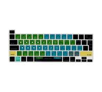 MiNGFi Silicone Traktor shortcuts Keyboard Cover for MacBook Pro 13" M1/M2 A2338 (2020-2023), A2289 (2020), A2251 (2020-2021), Pro 16" A2141 (2019-2021) EU/ISO Layout