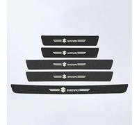 MINGFU 5 Piece Car Door Sill Protector Strips for Suzuki S-Presso 2019-, Carbon Fiber Anti-Scratch Stickers Kick Plates Accessories