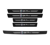 MINGFU 5pcs Car Door Sill Protector Strips for Alfa Romeo Tonale SUV 2022+, Carbon Fiber Threshold Protective Film Door Sill Trim Welcome Pedal Car Accessories