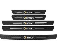 MINGFU 5pcs Car Door Sill Protector Strips for Smart Forfour 453 2015-2019, Carbon Fiber Threshold Protective Film Door Sill Trim Welcome Pedal Car Accessories