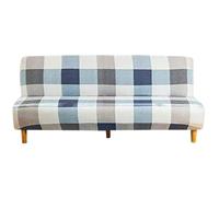 Mingfuxin Armless Sofa Bed Cover, Spandex Stretch Futon Slipcover Protector, Non-Slip Elastic Folding Couch Sofa Shield Fits for 2-3 Seater Folding Sofa Bed without Armrests(Printed #2931)