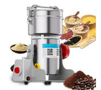 Mingfuxin Electric Grain Grinder Spice Grain Mill Stainless Steel 30s 28000RPM High Speedy Grinding with Overload Protection& 5min Timer Mill for Dry Spice Herbs/Nut/Coffee/Rice Crusher