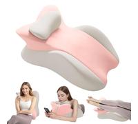 Mingfuxin Lumbar Support Pillow, Memory Foam Back Support Cushion, Orthopaedic Bed Wedge Pillow Cushions with Removable Headrest Support Pillows for Back, Neck, Legs & Lumbar