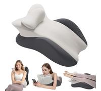 Mingfuxin Memory Foam Body Pillow, Multi-Positional Wedge Pillows for Sitting Up in Bed Adults, Ergonomic Prone Reading Pillows with Removable Cover for Reading, Acid Reflux, Snoring, Leg Elevation