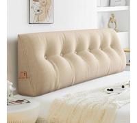 Mingfuxin Wedge Lumbar Pillows, Large Headboard Triangular Reading Pillows, Bed Backrest Positioning Support Pillow with Removable Cover for Bed sofa Relaxing Gaming Reading