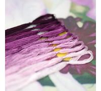 MINGGUXIUYI Colours Gradient Mulberry Silk Embroidery Threads - 22M Each, for Hand Embroidery/Cross Stitch/Knitting/DIY Crafts (101)