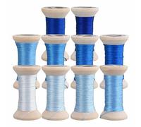 MINGGUXIUYI Handmade Embroidery Natural 100% Mulberry Silk Thread,10 Spools Each 24 Yards (102)