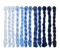 MINGGUXIUYI Natural 100% Silk Thread Handmade Embroidery Thread Floss 1320 Metres 12 Colors (20)