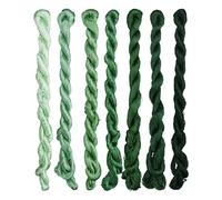 MINGGUXIUYI Natural 100% Silk Thread Handmade Embroidery Thread Floss 770 Metres 7 Colors (10)