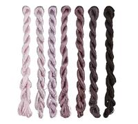 MINGGUXIUYI Natural 100% Silk Thread Handmade Embroidery Thread Floss 770 Metres 7 Colors (23)