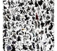 MINGJIAOSM-100 Small Size Black and White National Style Ink Knight Graffiti Stickers Decorated Mobile Phone case Handbook Waterproof Stickers