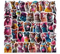 MINGJIAOSM-50 Bubble-Blowing Animal Graffiti Stickers, Notebook Materials, Phone Cases, Guitars, Water Glass Stickers