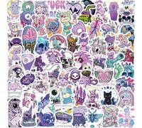 MINGJIAOSM-50 Cartoon Colorful Gothic Theme Graffiti Stickers to Decorate The Trunk Pen Guitar Notebook Waterproof