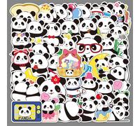 MINGJIAOSM-50 Cartoon Panda Stickers Cute Animal Doodles Waterproof Decoration Phone case Stickers