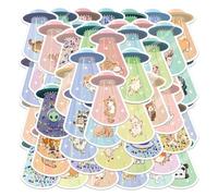 MINGJIAOSM-50 Cartoon Stickers of Friends Kidnapped by UFO Suitcase Water Cup Suitcase Cute Animal Stickers