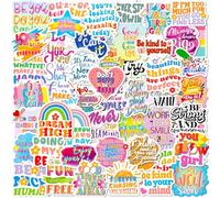 MINGJIAOSM-50 English Text Graffiti Stickers Cartoon Color Encouragement Stickers DIY Luggage Decoration Stickers