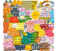 MINGJIAOSM-50 Inspirational Text Stickers DIY Luggage Stickers English Cartoon Creative Graffiti Stickers