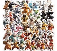 MINGJIAOSM-50 Pcs Creative Kung Fu Animal Graffiti Stickers Animation Style Notebook Skateboard Luggage Waterproof Stickers