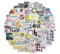 MINGJIAOSM-50 Pieces into Cartoon Volleyball Graffiti Sticker Suitcase Water Cup Laptop Sticker