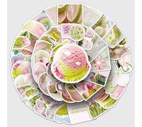 MINGJIAOSM-50 Pieces of Pink Green ins Style Graffiti Stickers Decorated Water Cup Mobile Phone case Handbook DIY Stickers