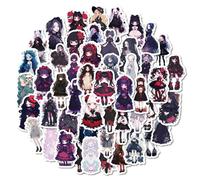 MINGJIAOSM-50 Pieces of Two-Dimensional Dark Goth, Lolita, Lolita, Cartoon, Graffiti Stickers, Rose Girl, Gothic Style Stickers