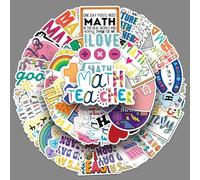 MINGJIAOSM-50 Sheets Math Graffiti Stickers English Short Sentences Creative Decoration Phone Case Waterproof Water Cup Stickers