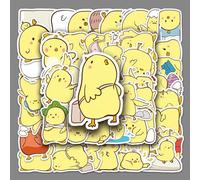 MINGJIAOSM-50 Stickers Hand-Drawn Cartoon Chick Animal Creative Doodle DIY Milk Tea Cup Sticker