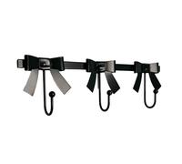 MINGLEA Elegant French Bowknot Shape Wall Hook for Keys Coat and Bags Sturdy Iron Materials Home Decoration