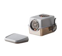 MINGLEA Enclosed Cats Litter Boxes with Removable Bottom Stainless Steel Cats Litter Tray for Multiple Cats Easyly Clean