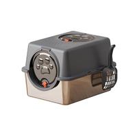 MINGLEA Enclosed Cats Litter Boxes with Removable Bottom Stainless Steel Cats Litter Tray for Multiple Cats Easyly Clean