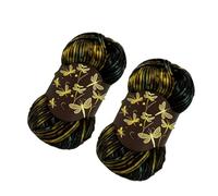 MINGLEA Glowing Firefly Yarn for Knitting and Crochet Soft Thread with Effect in Multiple Color