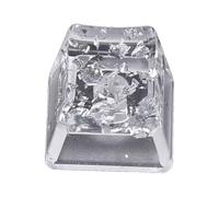 MINGLEA Handmade Silver Foil OEM R4s Profile Resins Keycap for Mechanical Keyboards Translucents Resins Keycap