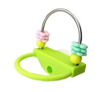 MINGLEA Parrots Perch Stand Chew Toy with Flower Design for Small Bird Interactive Play and Cage Exercise Entertainment Activity