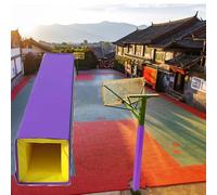 Minglez 3 4 5 7 8 10 12 6 inch Square Pole Padding Wrap Around, Purple Basketball Padding Outdoor for Collegiate, Pole Guard Cover for Basement/Garage(H:70"/178cm,7x7in/18x18cm)