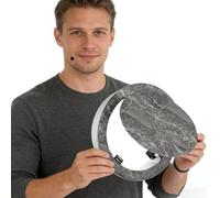 Minglez 5 6 8 10 12 14 16 18 inch Round Deck Cover for Yacht Inspection Hole, Tile Texture Boat Hatch Covers Spring Loaded, Metal Access Panel for Drywall(Dark gray,250 mm (9 7/8"))