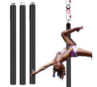 Minglez 6.6 ft / 9.8 ft Flying Pole for Aerial Dance, Portable Stripper Dancing Pole for Exercise, Professional Suspension Fitness Tube for Pub/Apartment(Black,3.0m/9.8ft)