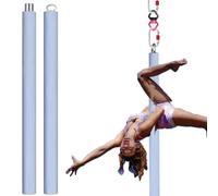 Minglez 6.6 ft / 9.8 ft Flying Pole for Aerial Dance, Portable Stripper Dancing Pole for Exercise, Professional Suspension Fitness Tube for Pub/Apartment(Blue,2.0m/6.6ft)