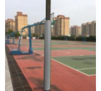 Minglez 6 feet Tall Round Pole Pad for Basketball Hoop, Basement Pole Padding Wrap Around for Tree Trunk Protectors, Universal Garage Pole Cover for Metal(Gray,89mm/3.5inch)