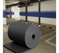 Minglez Anti Slip Pole Padding Wrap Roll, Self Adhesive Garage Wall Guard Strip for Corner, Wall Bumper Protector for Basketball/Dancing Pole(Black)