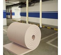 Minglez Anti Slip Pole Padding Wrap Roll, Self Adhesive Garage Wall Guard Strip for Corner, Wall Bumper Protector for Basketball/Dancing Pole(Beige)