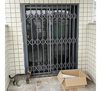 Minglez Folding Sliding Window Net 30x80 32x80 24x48 24x24, Garage Door Window Guards Grates Aluminum Alloy, Prevent Burglary Window Fence for Pets(55x120cm/22x47in)