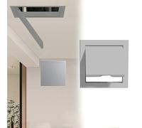 Minglez Gray Ceiling Access Panel Hatch Door for Drywall, 300x300 310x310 360x360 500x500 600x600mm Push to Open Loft Hatch, Outdoor Plumbing Access Box for Tile(Grey,175x175mm/6.9x6.9in)