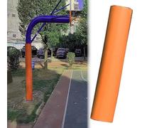 Minglez Heavy Duty Basketball Pole Padding Safety Pad Universal, 5 6 8 9 10 inch Round Basement Pole Pads for Replacement, Orange Pole Wrap Guard(H:47"/119cm,Dia:3"/8cm)