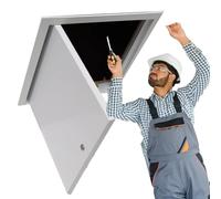 Minglez Metal Access Panel for Ceiling 400 x 400 300 x 300 400 x 600 150 x 150mm, Small Access Doors for Drywall/Attic/Plumbing, Inspection Hatch Cover(350x450mm/14x17.7in)