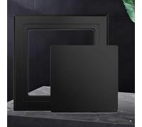 Minglez Palsitc Access Door 80x80 100x100 120x120 150x150 165x165 200x200 250x250, Self Adhesive Access Panel Cover for Drywall/Tile, Ceiling Wall Hole Plate(Black,250x250mm/10x10in)
